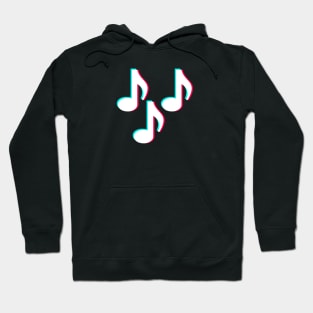 TikTok Music Notes White Hoodie